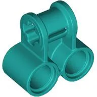 Technic Axle and Pin Connector Perpendicular Double / Dark Turquoise