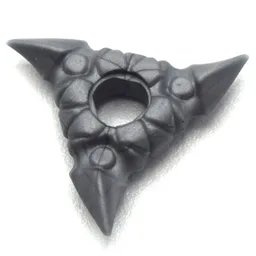 Weapon Throwing Star / Shuriken with Textured Grips / Flat Silver