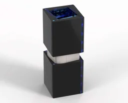 Brick Vase Quadratum Nero I