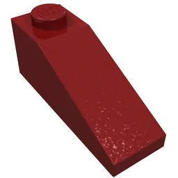 Brick Sloped 33° 3 x 1 / Dark Red
