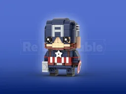 Captain America Brickheadz LEGO MOC - Avengers: Endgame