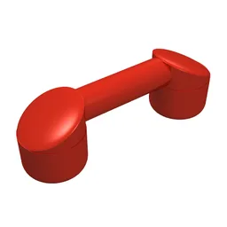 Bar 1 x 3 (Radio Handle, Phone Handset) / Red