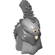 Lego Minifig Head Special, Talz, Thi-Sen Print / Dark Bluish Gray
