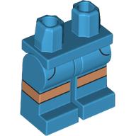 Lego Hips and Dark Azure Legs with Nougat Knees print