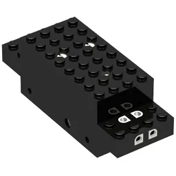Motor, Train, 4.5V 12 x 4 x 3 1/3 Type II / Black