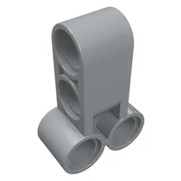 Technic Pin Connector Perpendicular Long / Light Bluish Gray