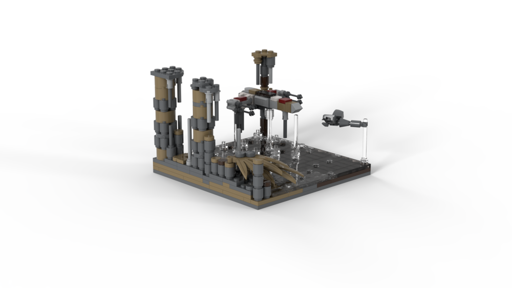 Lego 16X16 Episode 5 : Micro DAGOBAH with X-wing