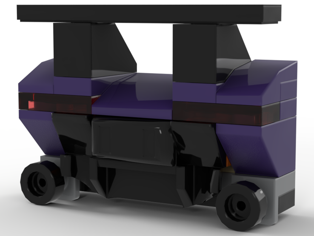 Lego 60408 purple muscle car rear bumper 1
