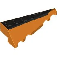 Brick Wedged, Sloped 2 x 5 Right with Black Air Vent Print / Orange