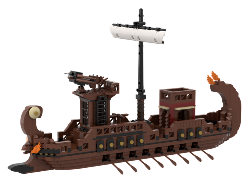 Lego Roman Galley - Ver.2 (exclude minifigures)