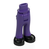 Lego Minidoll Hips and Trousers with Back Pockets and Black Shoes print / Dark Purple