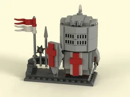 Brick-built Warrior: Templar Knight