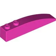 Brick Curved 6 x 1 / Dark Pink