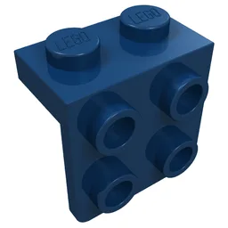 Bracket 1 x 2 - 2 x 2 / Dark Blue