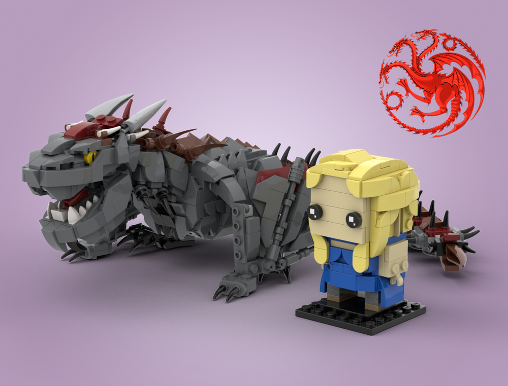Lego Daenerys + Drogon (Game of Thrones)