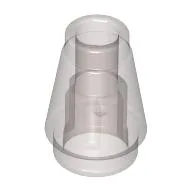 Cone 1 x 1 [Top Groove] / Trans-Brown