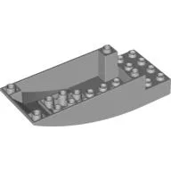 Aircraft Fuselage Curved 10 x 4 x 2 / Light Bluish Gray