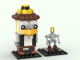 Gyro Gearloose and Helper Brickheadz