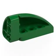 Technic Panel Round Corner 5 x 3 x 2 Right / Green