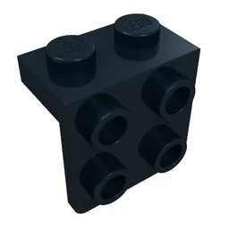 Bracket 1 x 2 - 2 x 2 / Black