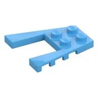 Wedge Plate 4 x 4 with 2 x 2 Cutout / Medium Blue