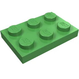 Plate 2 x 3 / Bright Green