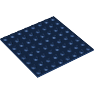 Lego Baseplate Special 8 x 8 with Adhesive Backside / Dark Blue