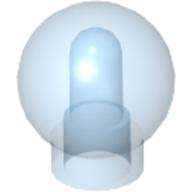 Lego Decoration Ball / Orb / Sphere [Scala Finial] / Trans-Medium Blue