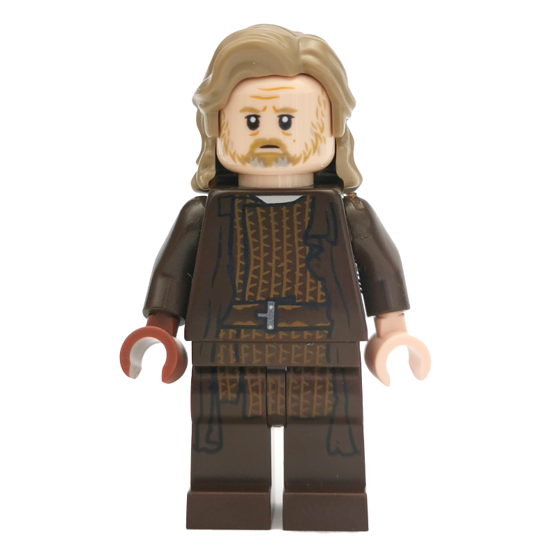 Lego Luke Skywalker, Old, Dark Brown Robes