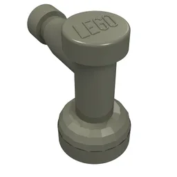 Tap 1 x 1 with Hole in Spout / Dark Gray
