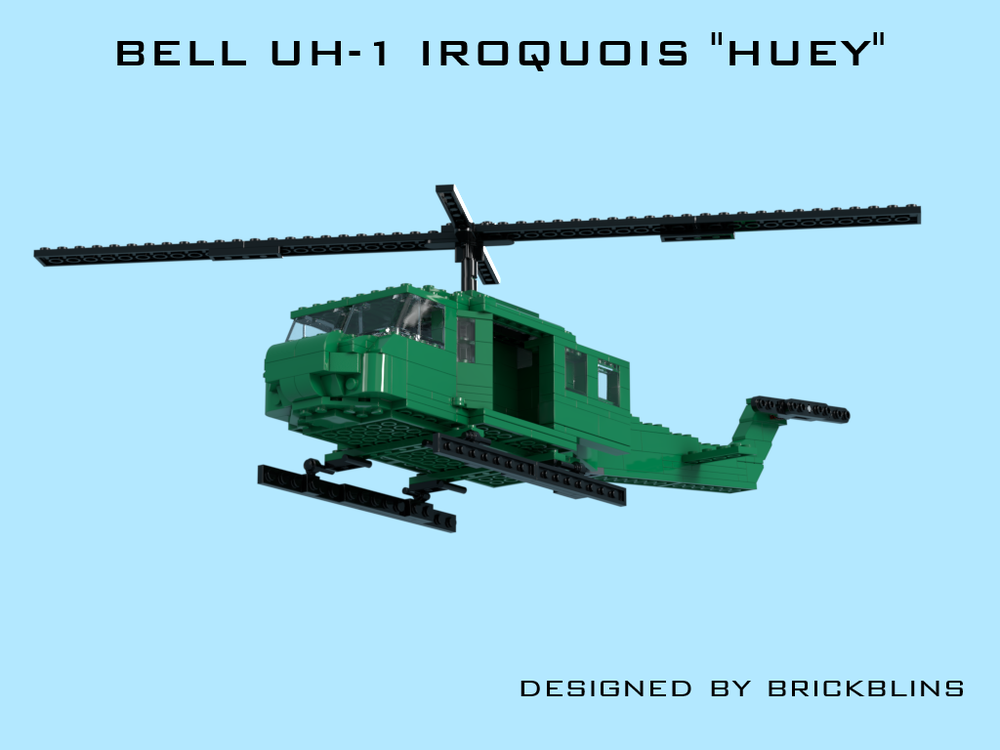 Lego Bell UH-1 Iroquois "Huey" - Green edition