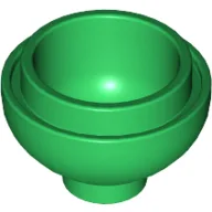 Brick Round 2 x 2 Dome Bottom [Open Stud] / Green