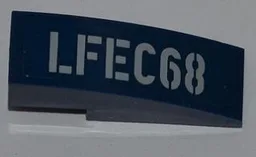 Slope, Curved 3 x 1 with 'LFEC68' Pattern Model Left Side (Sticker) - Set 6867