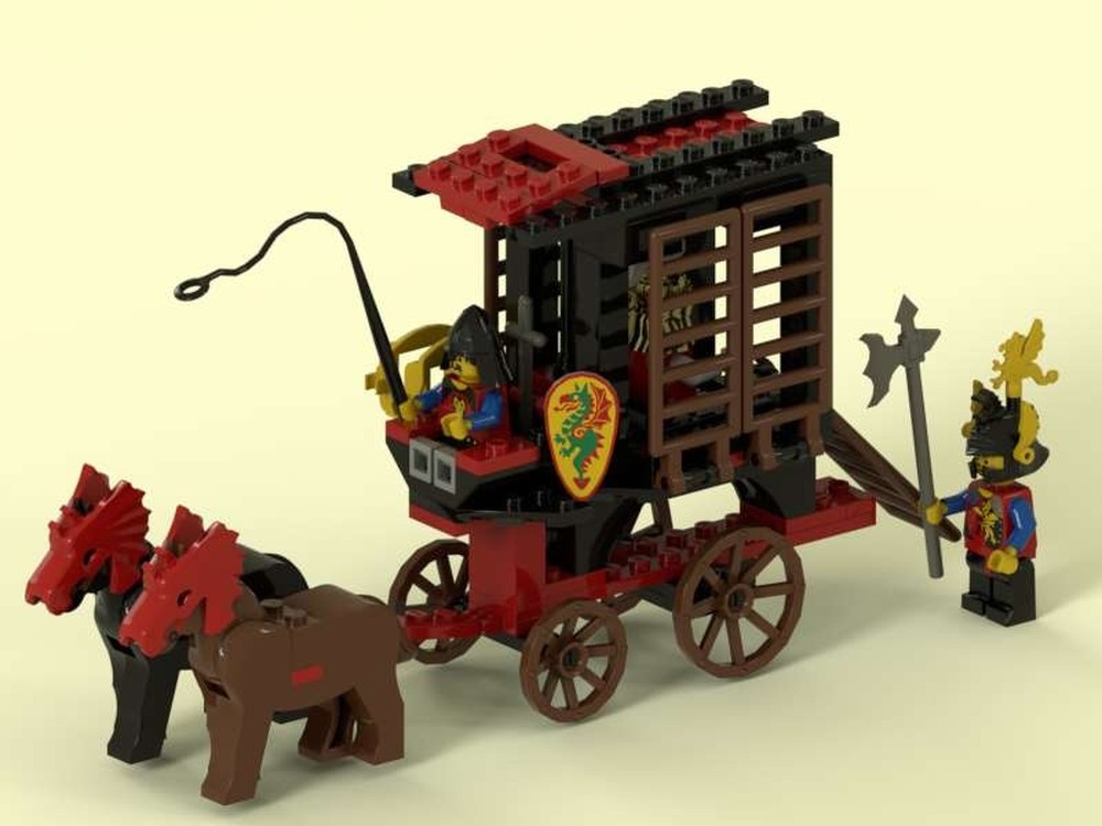 Lego The Dragon Knights' prisoner carriage