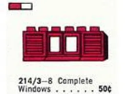 1 x 6 x 2 Double-Pane Window in Frame w/Shutters