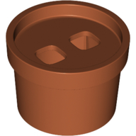 Lego Minifig Hipwear Flower Pot Suit / Costume / Dark Orange