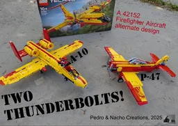 Two Thunderbolts! (42152 Firefighter Aircraft)