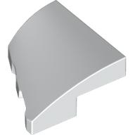Lego Brick Wedged, Curved 2 x 2 with Stud Notch Right / White
