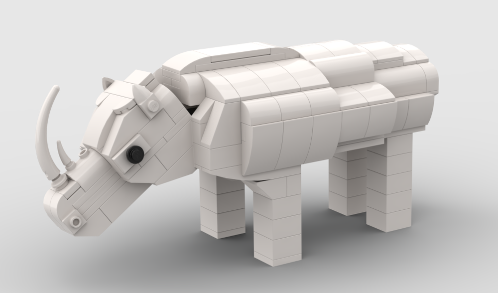 Lego White Rhino