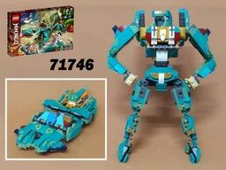 Transformer Hovercar,alternative built of Ninjago 71746 Jungle Dragon