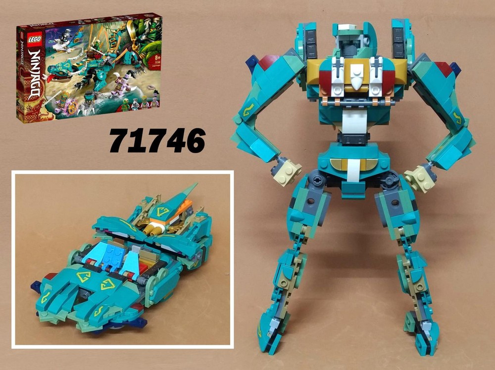 Lego Transformer Hovercar,alternative built of Ninjago 71746 Jungle Dragon