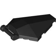 Windscreen 6 x 4 x 1 Hexagonal with Handle / Black