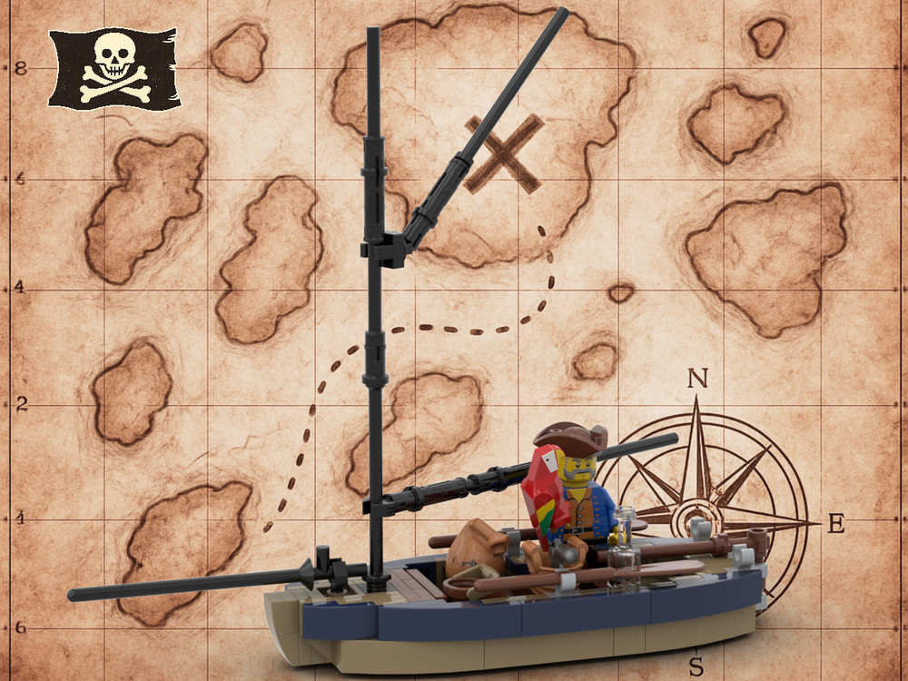 Lego ⚓ LONG JOHN SILVER'S SAILBOAT — THE LEGENDARY PIRATE & HIS SCARLET PARROT! ⚓
