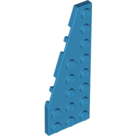 Lego Wedge Plate 8 x 3, 22° Left / Dark Azure
