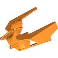 Lego Large Figure Mask Kakama Nuva (Adaptive Armour Style) / Orange