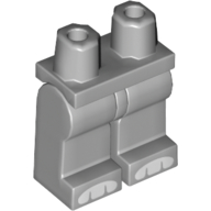 Lego Hips and Light Bluish Gray Legs with White Toes / Paws print / Light Bluish Gray