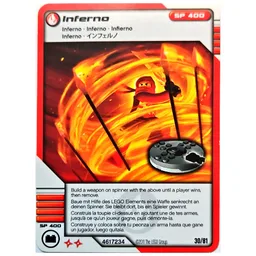 Trading Card, Ninjago Deck #1: 30 - Inferno - International Version / [No Color/Any Color]