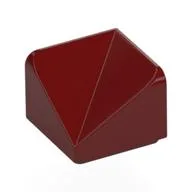 Brick Sloped 30° 1 x 1 x 2/3 Double Concave / Dark Red