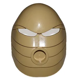 Large Figure Mask Rau (Turaga) / Tan