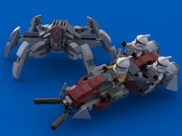 2x 75372 Crab Droid vs Clone Speeder Alternate Build